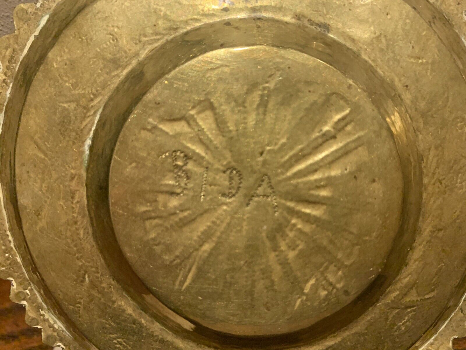 ANTIQUE HANDMADE AFRICAN BIDA NUPE TRIBE BRASS SMALL TRAYS X2 AND ONE OTHER BOWL
