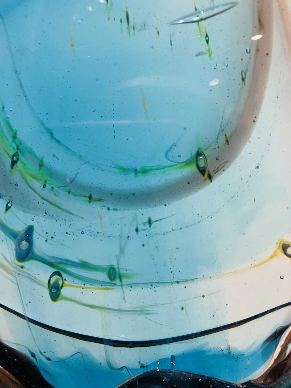 Mdina Vintage 'Sea & Sand Collection' Freeform Glass Sculpture (MCM)