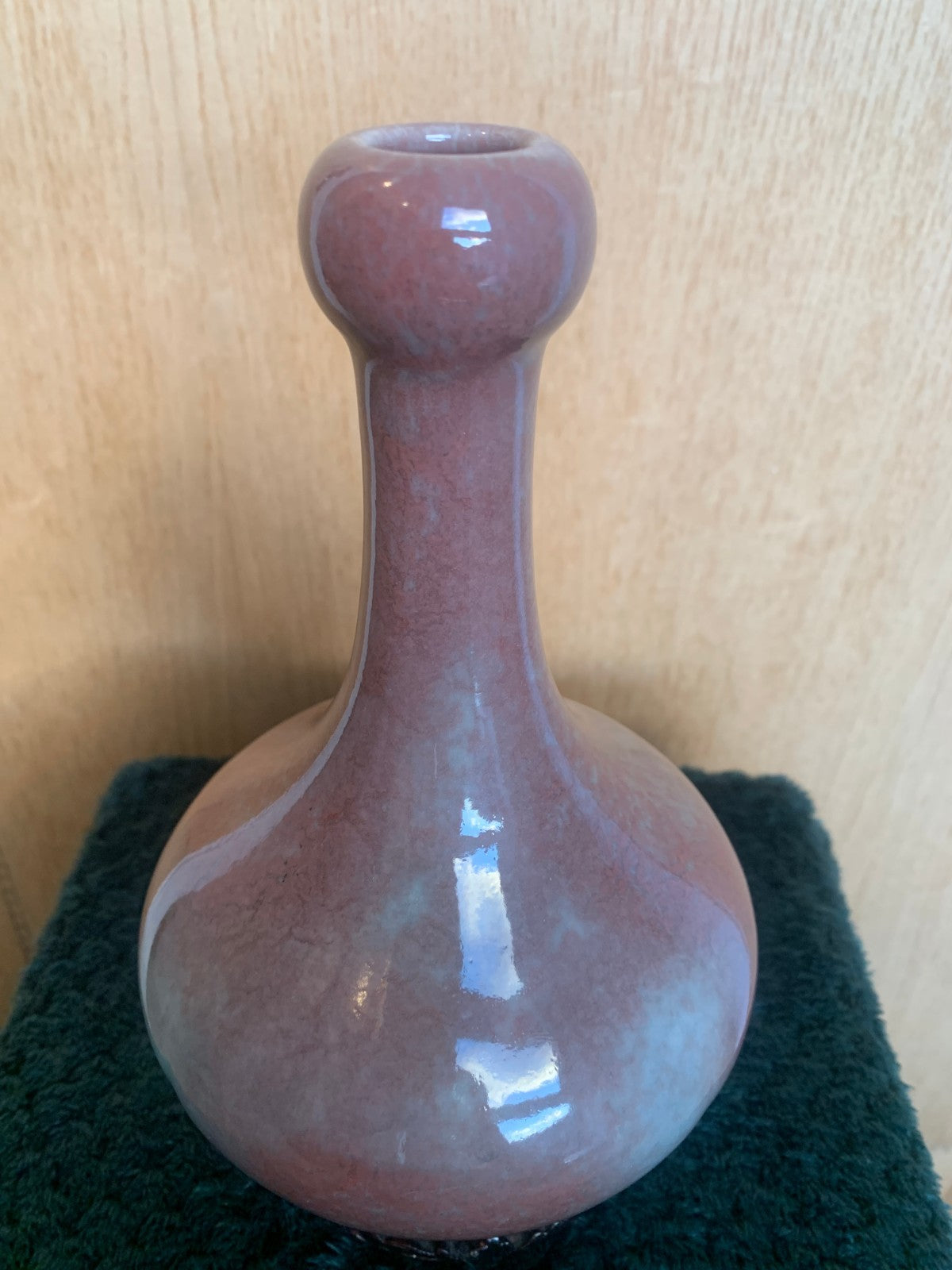 Beautiful Antique Chinese Flambé Glazed Porcelain Bottle Vase Late Qing (1900's)