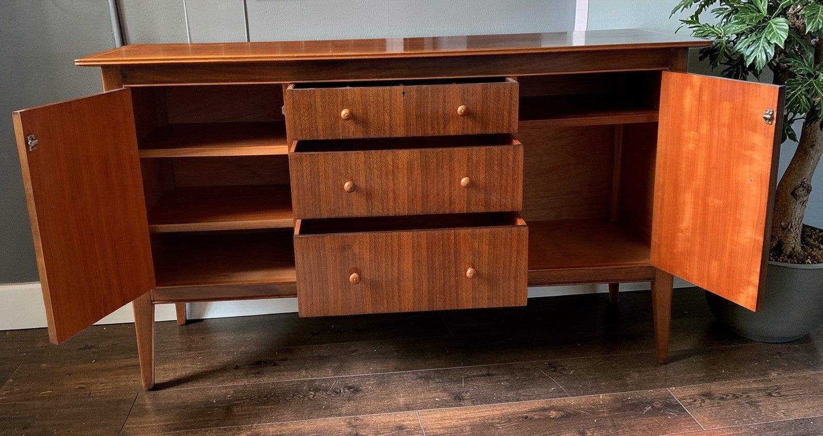 Mid-Century Modern Teak Sideboard, Attributed to A. Younger -John Herbert Design