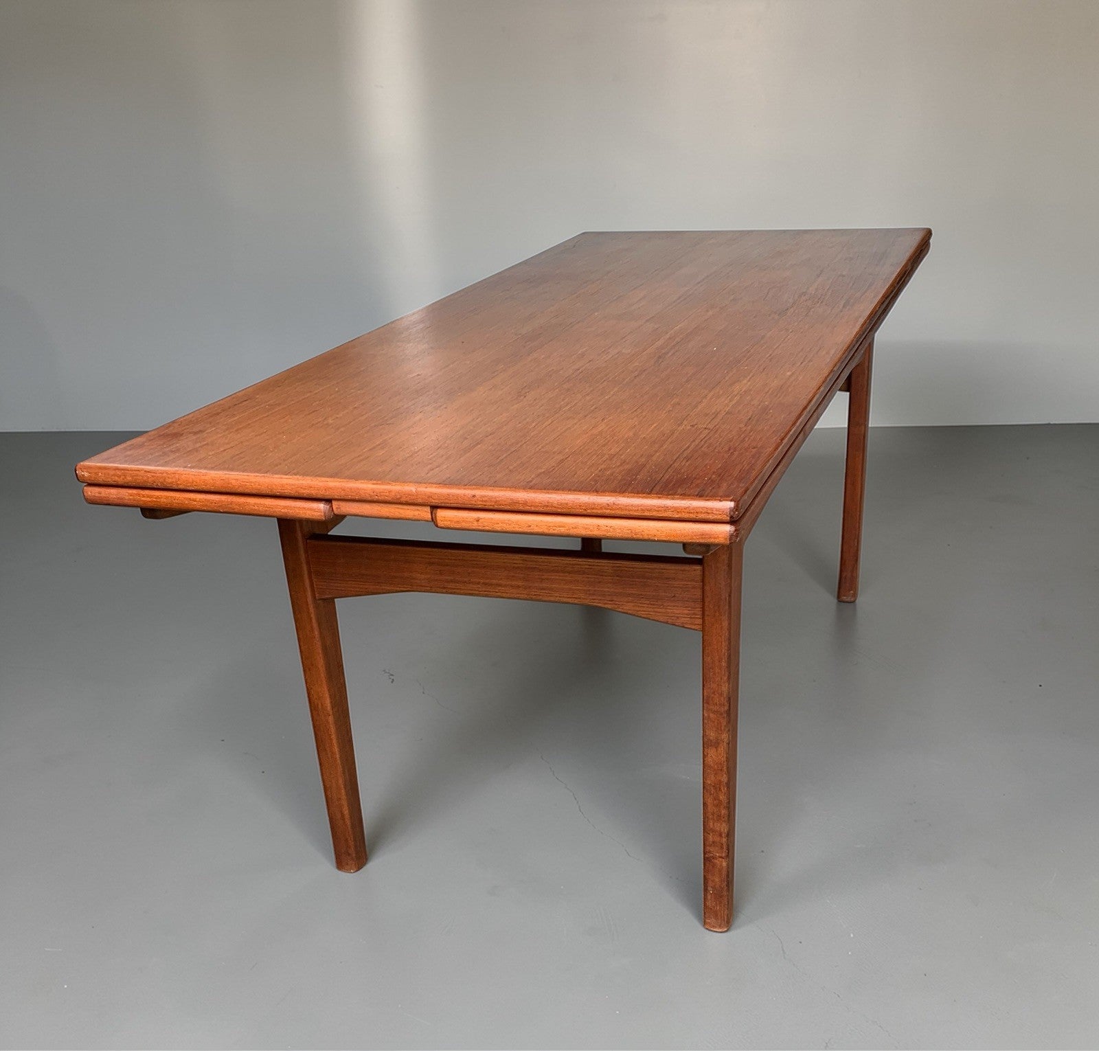 Kai Kristiansen for Trioh: 1960s Danish Teak 'Elevator' Metamorphic Dining Table