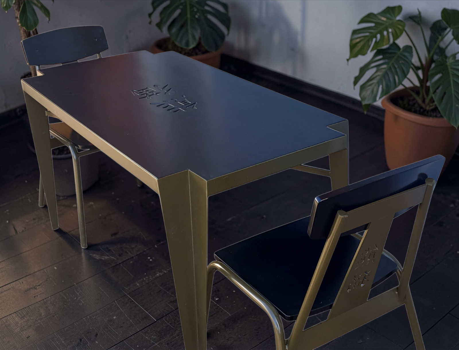 Rare CRAVT Original 'Pandasia' Prototype Table & Chairs Set for Ouwehands Zoo