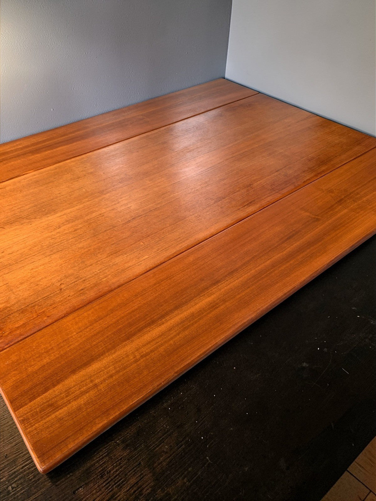 Kai Kristiansen for Trioh: 1960s Danish Teak 'Elevator' Metamorphic Dining Table