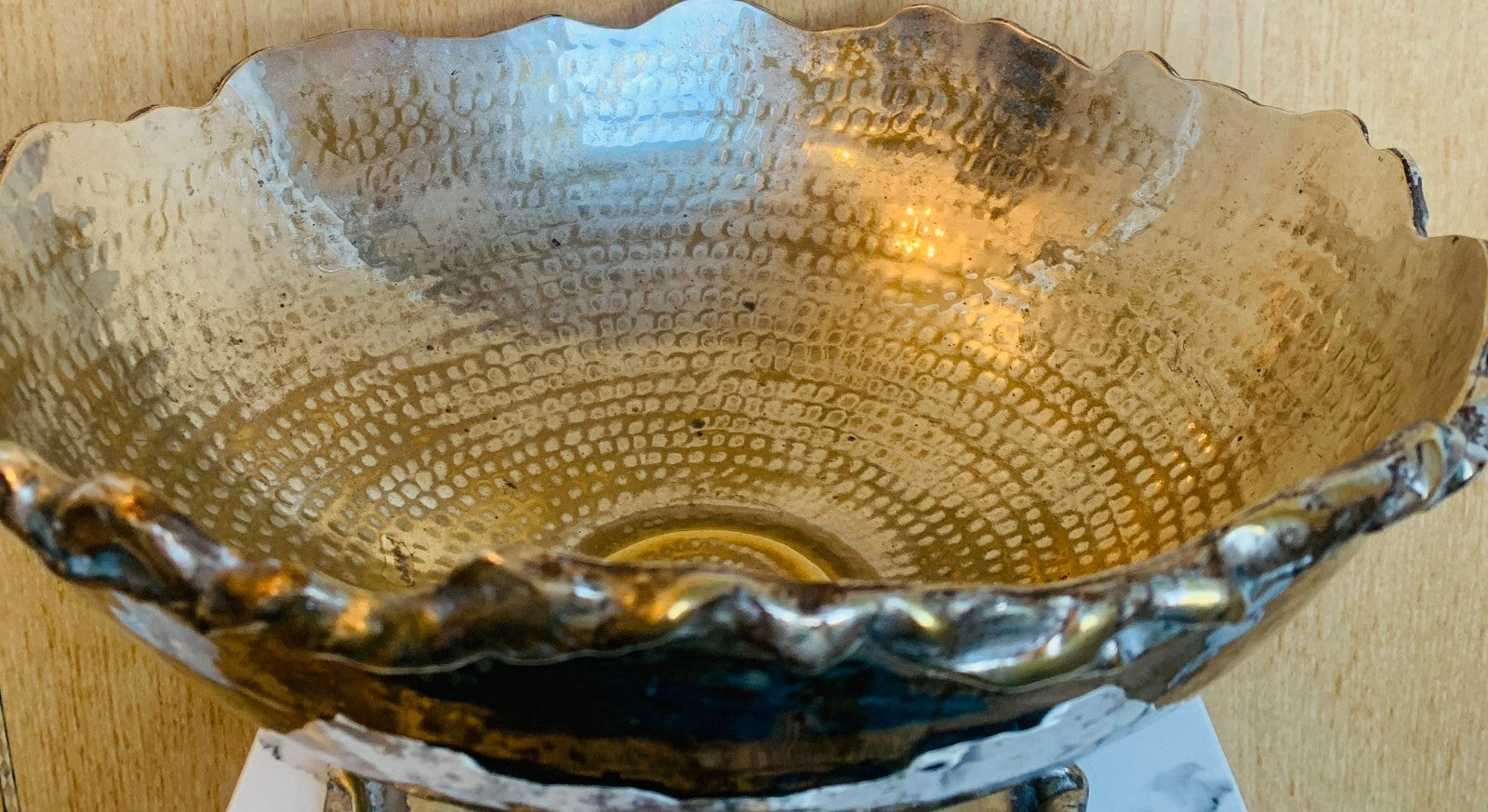 Rare Early Vintage Michael Aram Signed Serving Bowl & Servers Set  1989- 1995