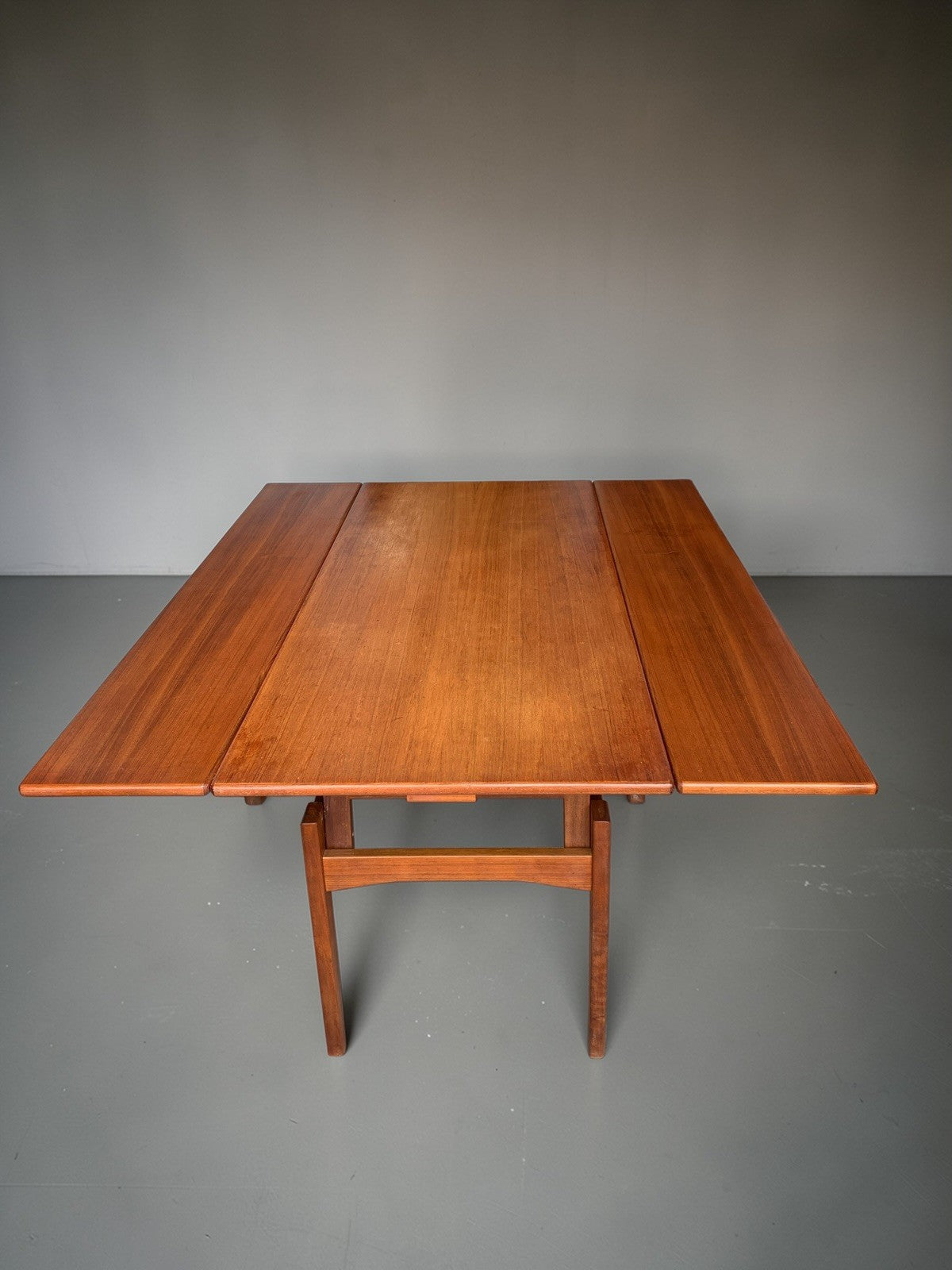 Kai Kristiansen for Trioh: 1960s Danish Teak 'Elevator' Metamorphic Dining Table