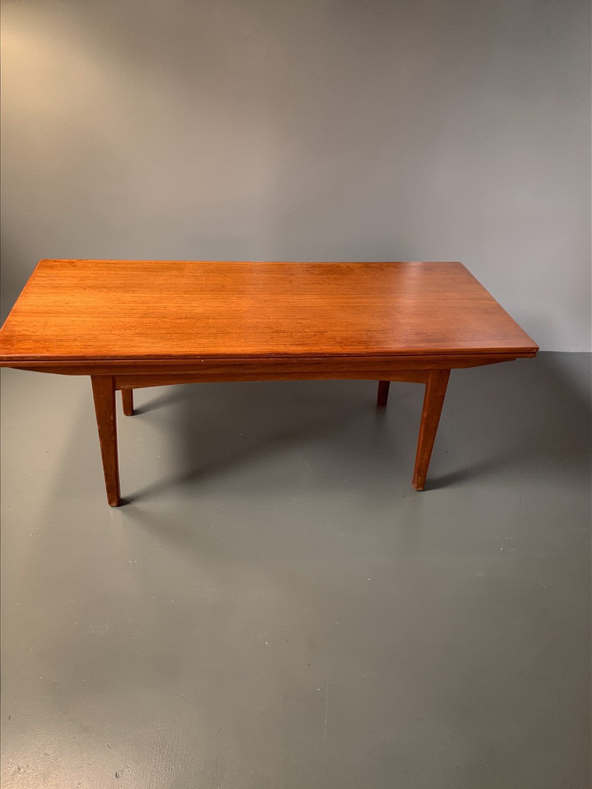 Kai Kristiansen for Trioh: 1960s Danish Teak 'Elevator' Metamorphic Dining Table