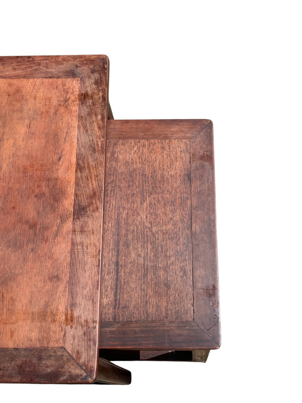 Antique Chinese Qing Dynasty (Tongzhi 1856-1875) Nest of Four Hardwood Tables