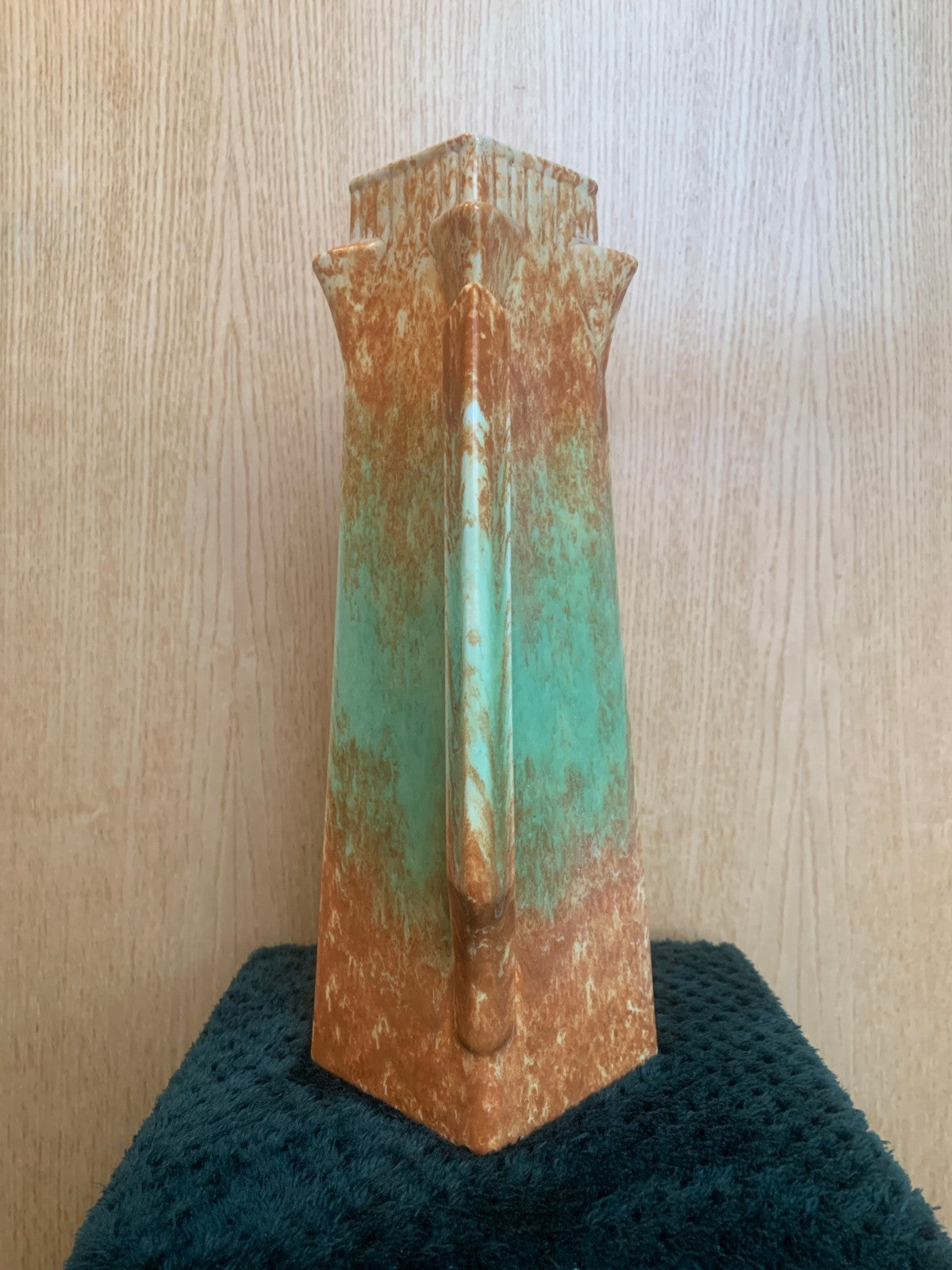 Beautiful Vintage 1930’s-40’s , E Radford Art Deco Jug Vase Pitcher Hand Painted