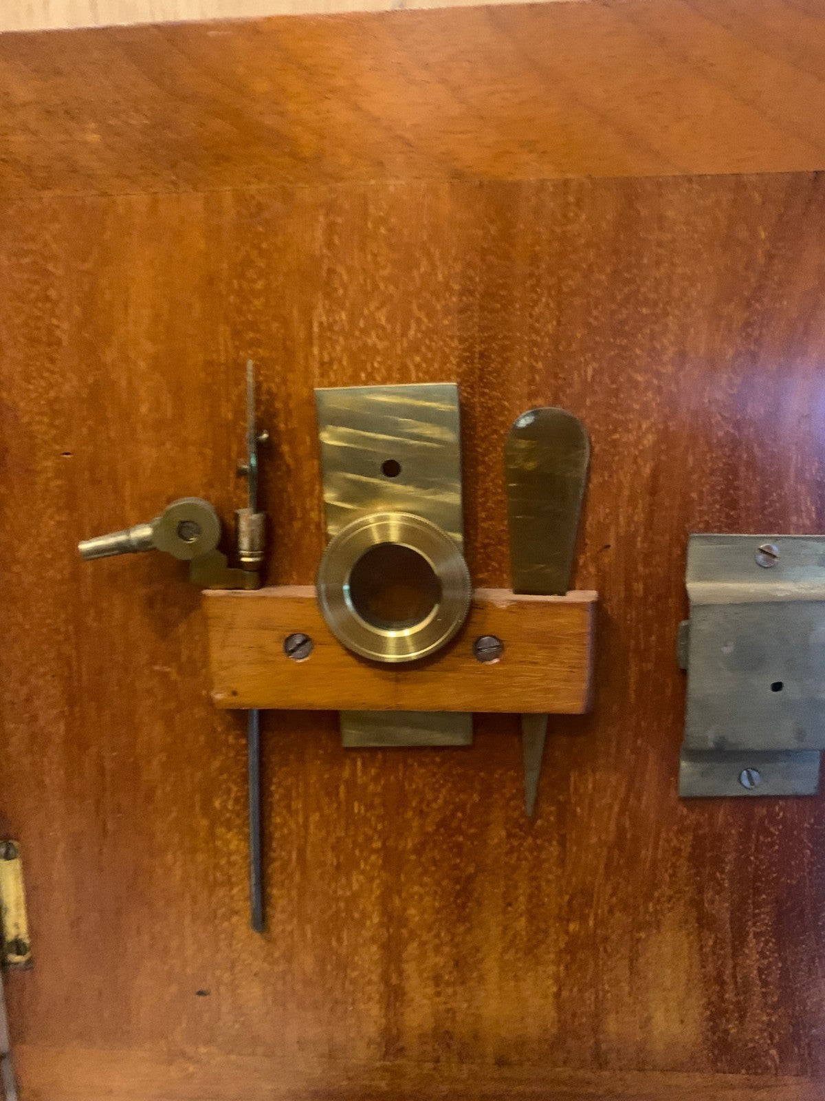 Antique Victorian Brass Bar-Limb Microscope by A. Franks Ltd, Manchester c. 1880