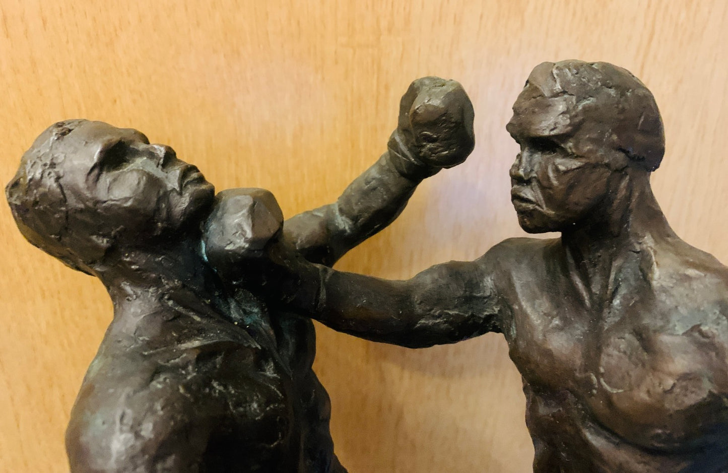 Vintage Bronze Boxing Sculpture  'Second Round' Muhammad Ali v Sonny Liston
