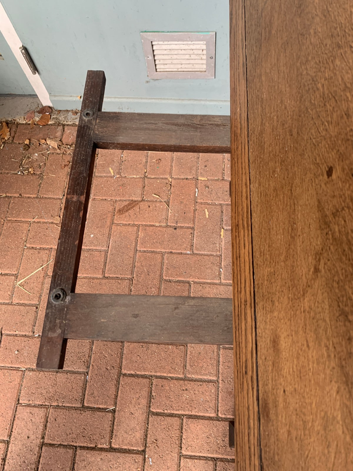 Antique Arts & Crafts Mission Oak Extending Dining Table (Draw Leaf Fold Out)