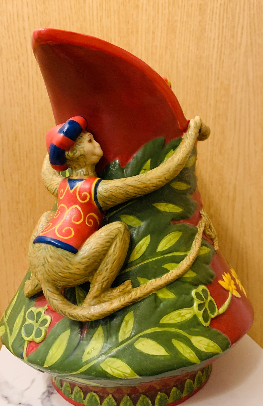 Striking Decorative Monkey Pitcher / Jug (Majolica Minton Style Tribute)