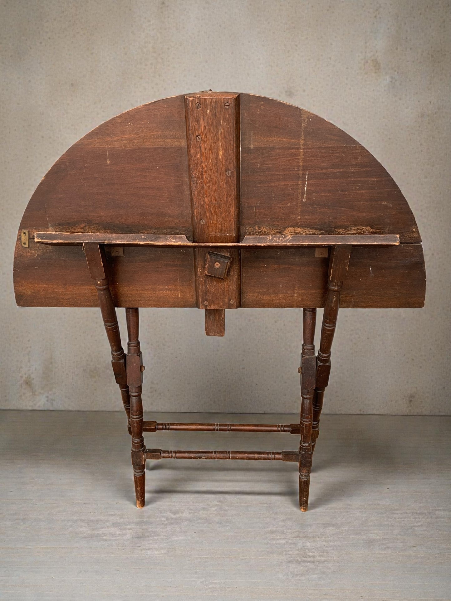 Antique Victorian Thornton & Herne London Campaign Folding Coaching Table