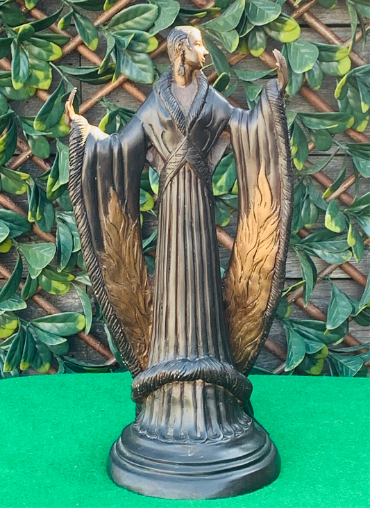 Bronze Female Sculpture in Art Deco style of Erté’s ‘Femme De Luxe’.