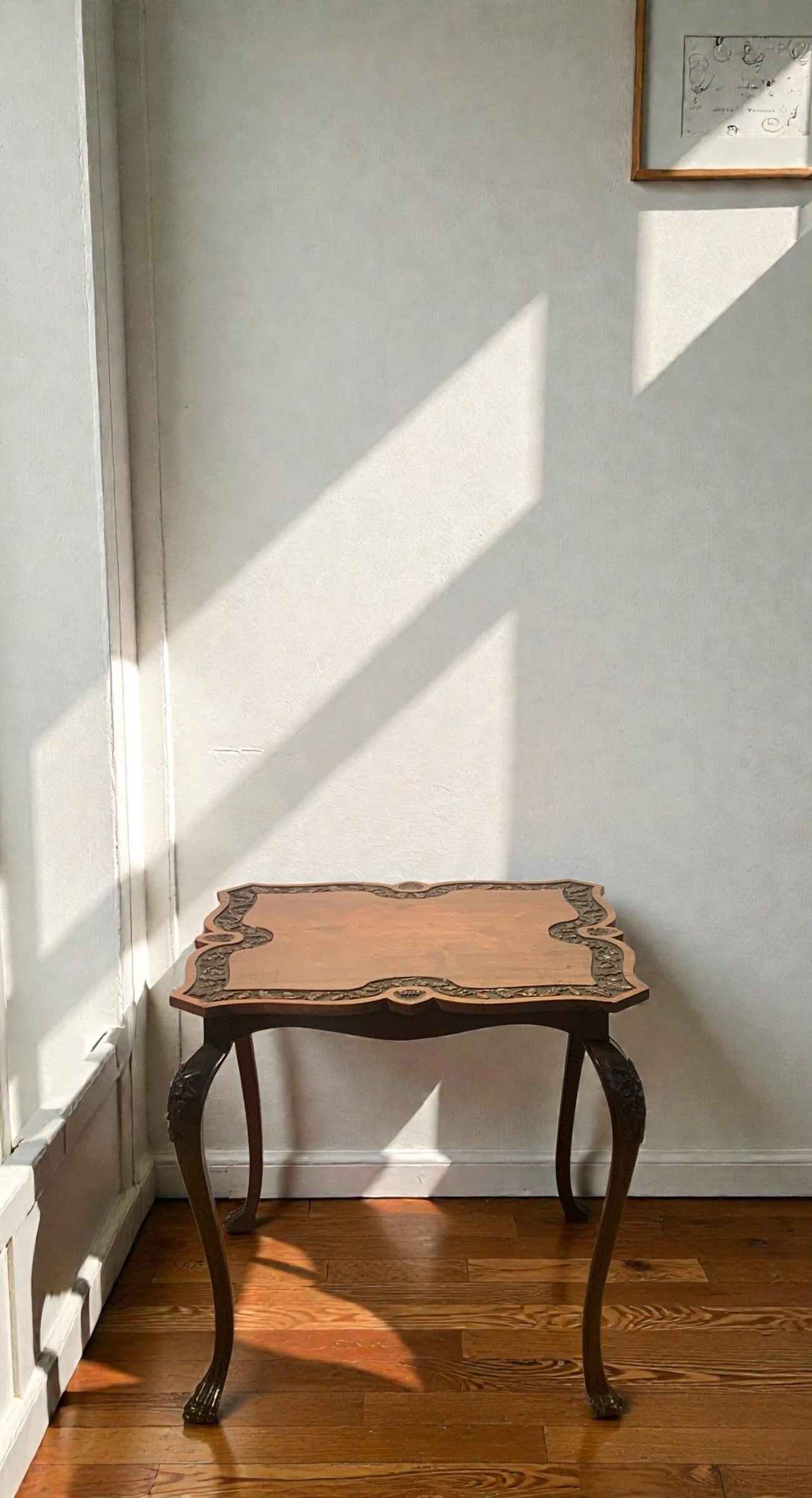 Exquisite Late Georgian/Early Victorian Oak Centre/Window Table with Acorn & Oak