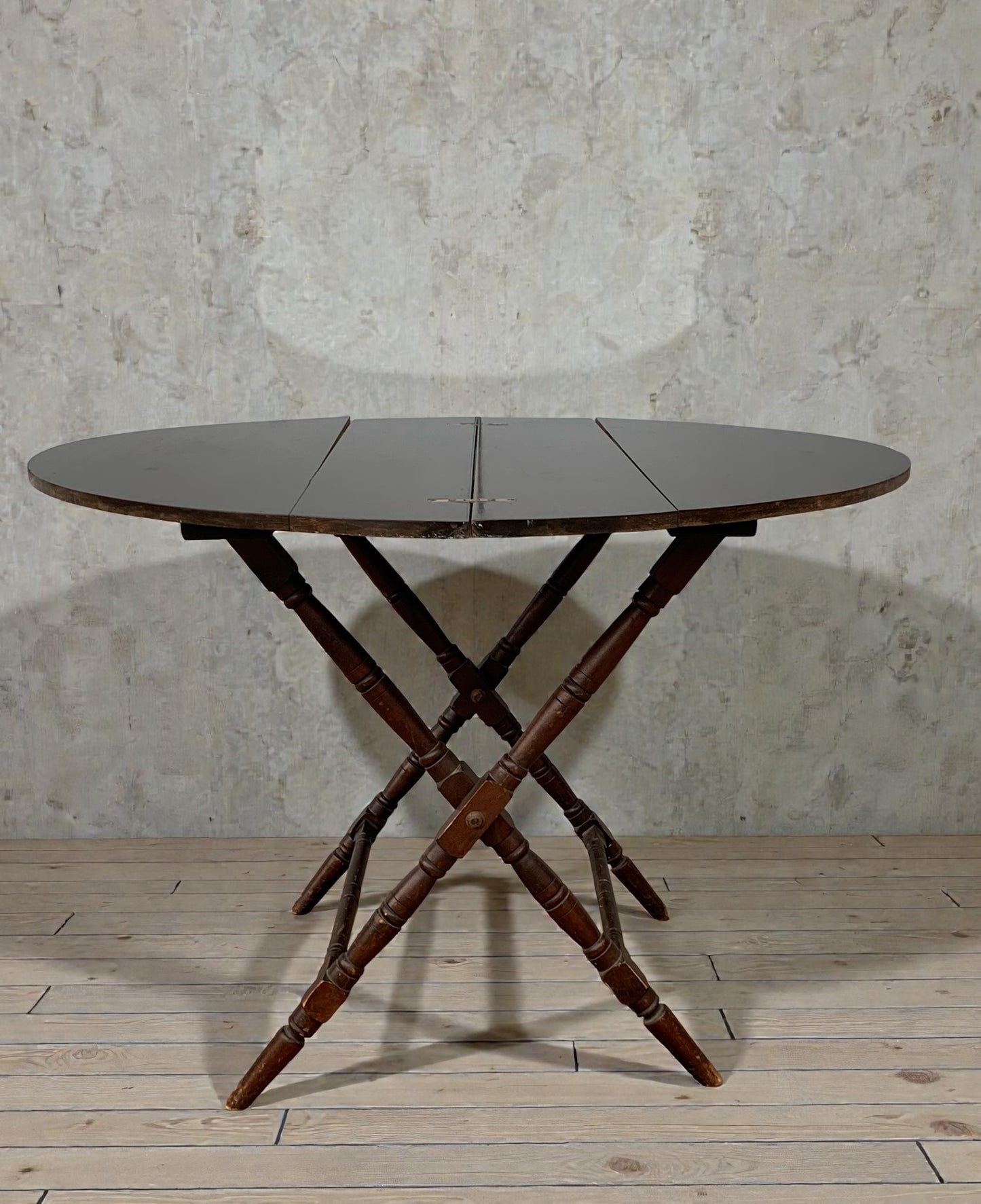 Antique Victorian Thornton & Herne London Campaign Folding Coaching Table