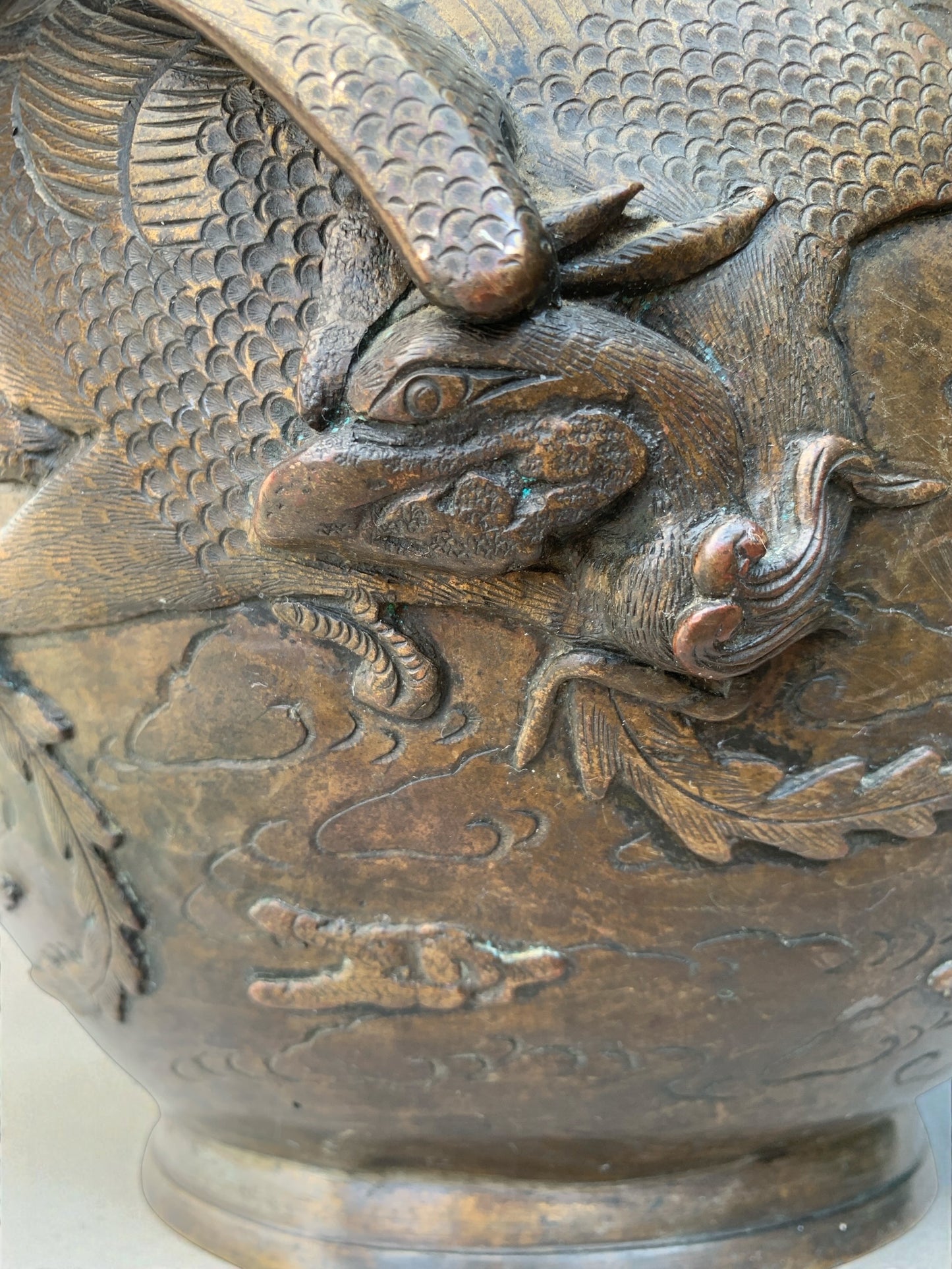 Antique Japanese Meiji Period Bronze Jardinière/Planter c1870