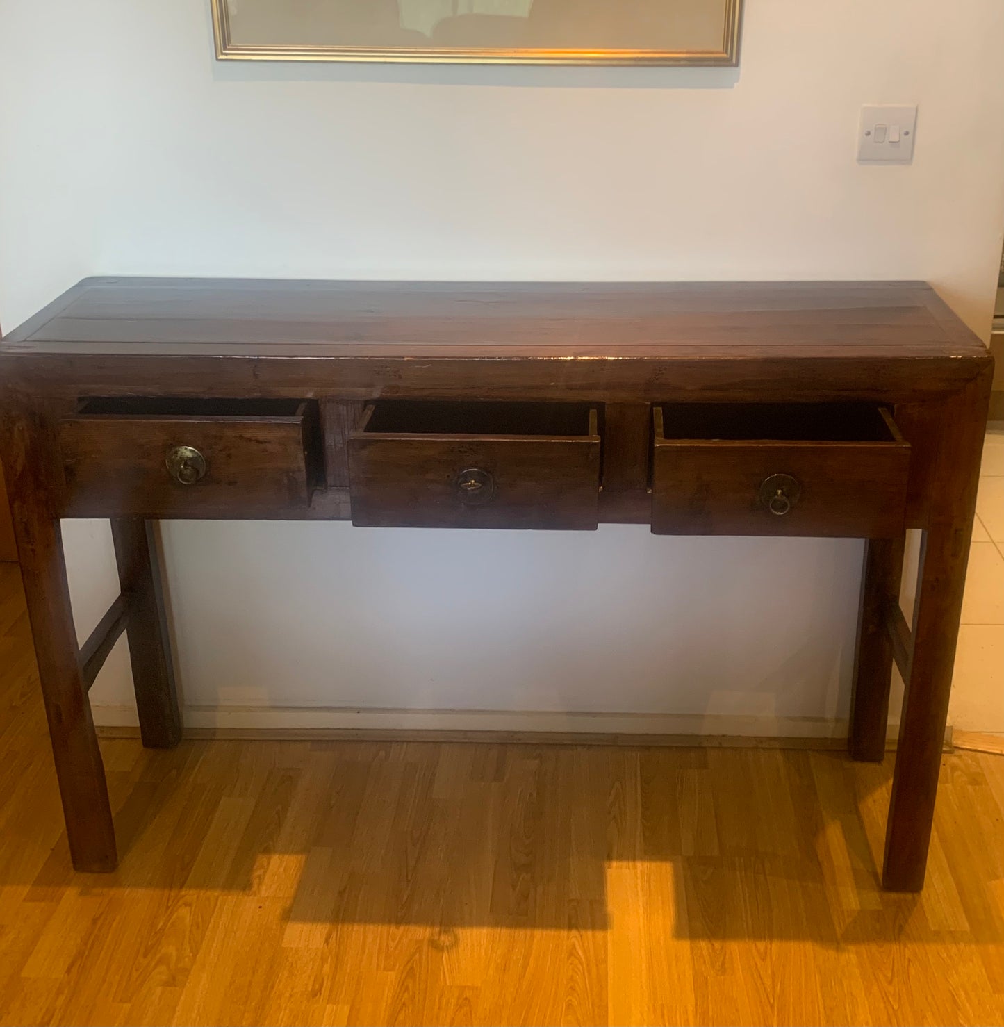 Antique One-Of a Kind Chinese Hardwood Console, Hall, Altar Table/Sideboard