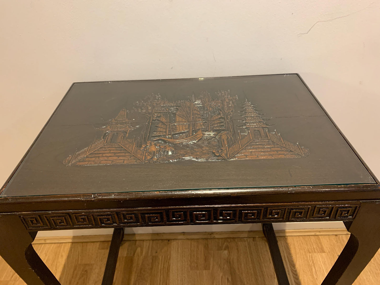 Antique Chinese Carved Teak Table,  circa 1920s