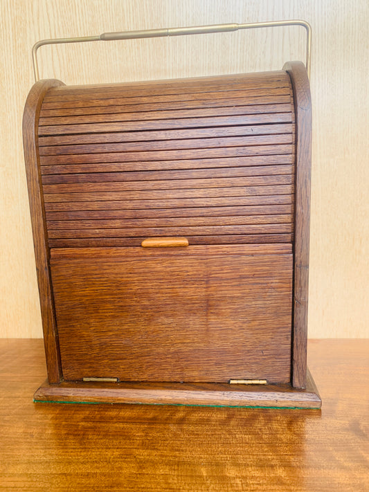Antique Arts & Crafts / Edwardian Tambour Stationery Cabinet (c 1885-1910)