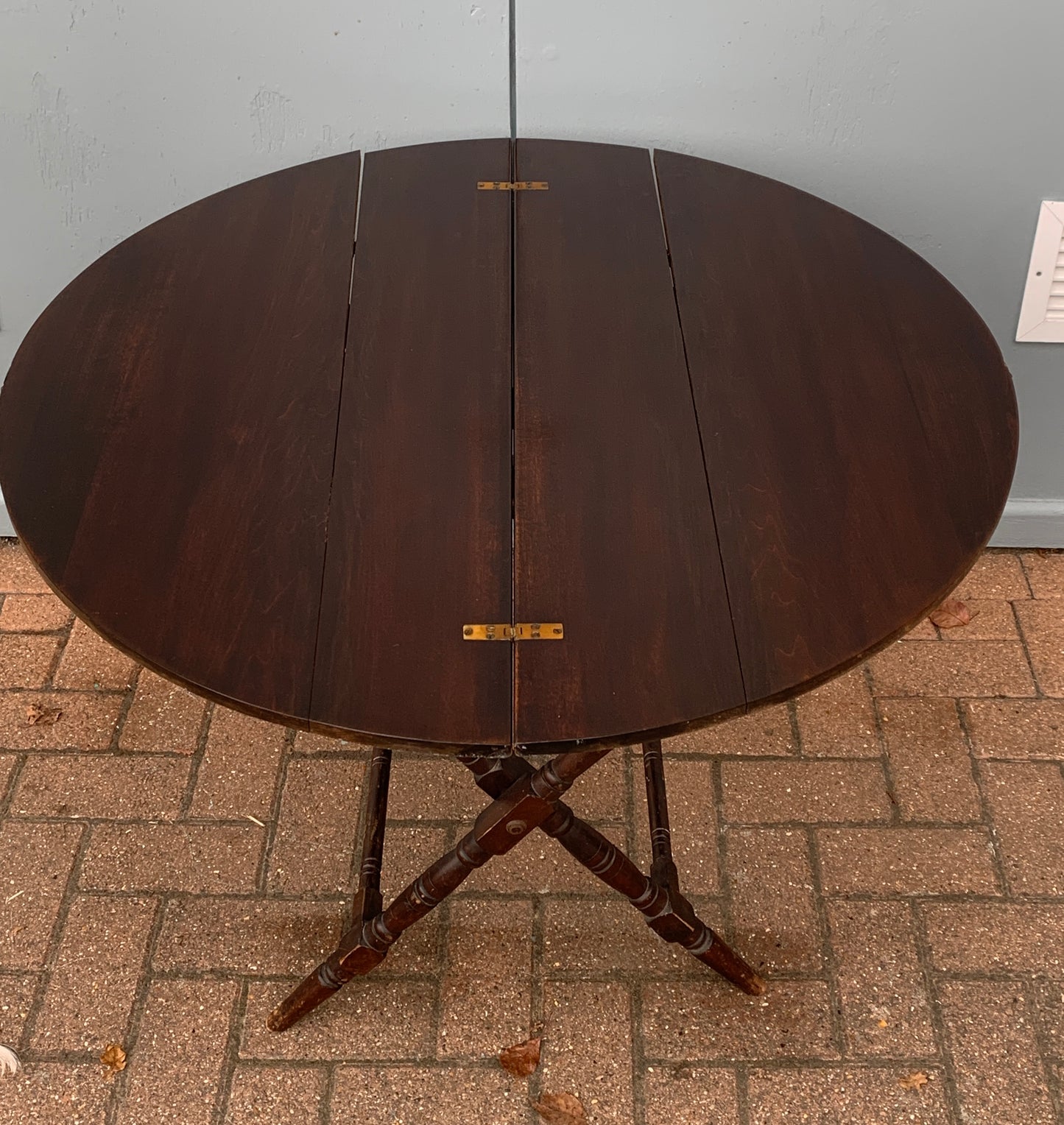 Antique Victorian Thornton & Herne London Campaign Folding Coaching Table