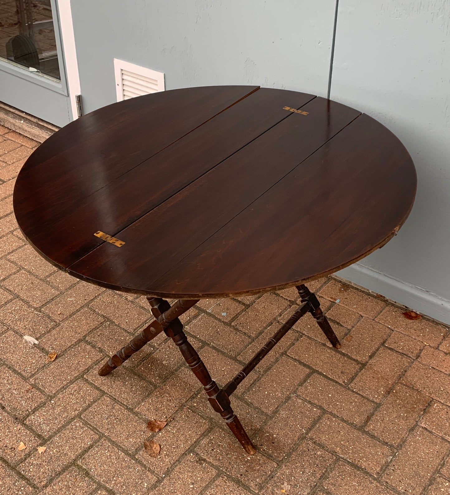 Antique Victorian Thornton & Herne London Campaign Folding Coaching Table