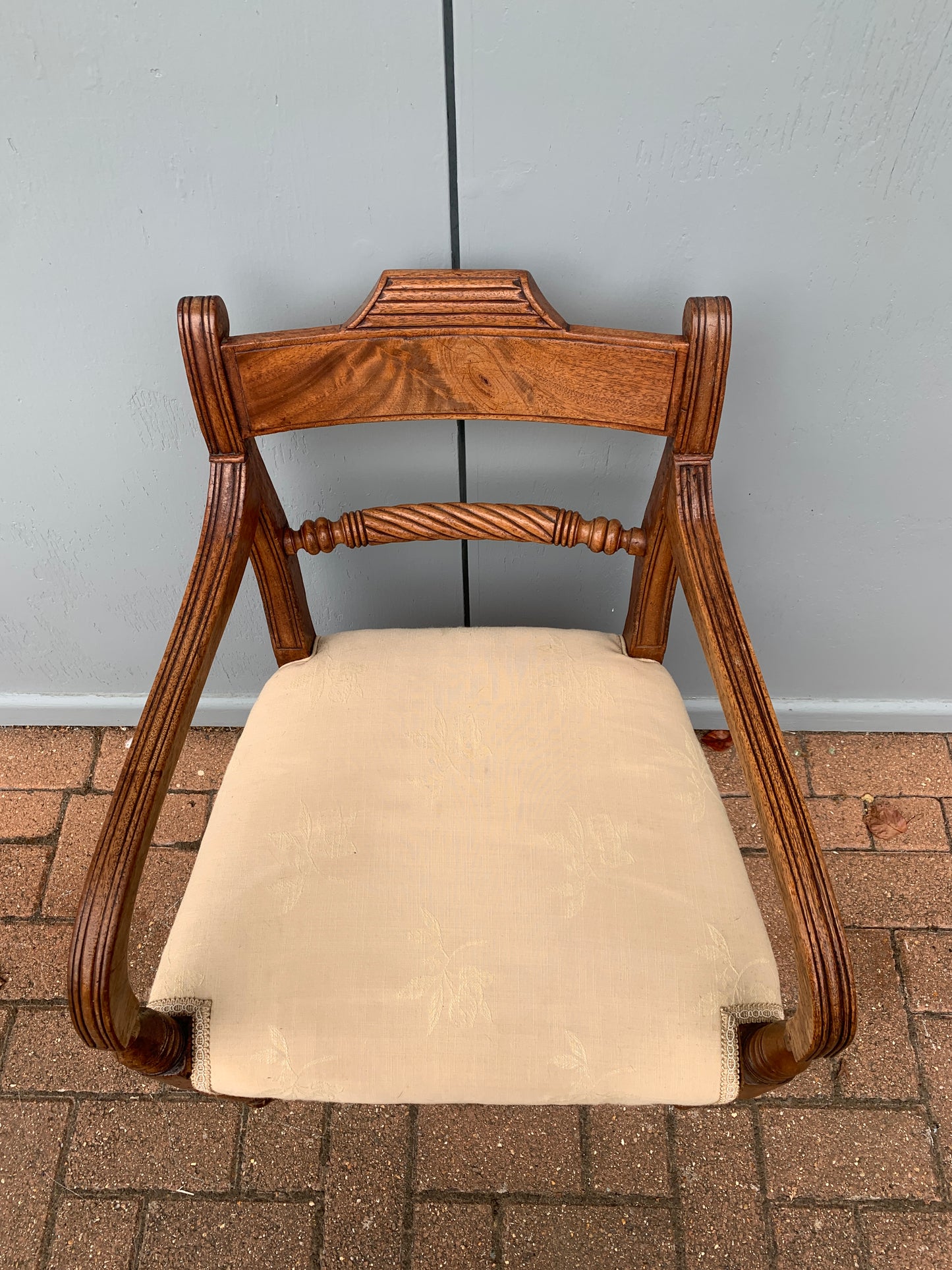 Antique Regency Period (1811-1820) Mahogany Elbow Chair