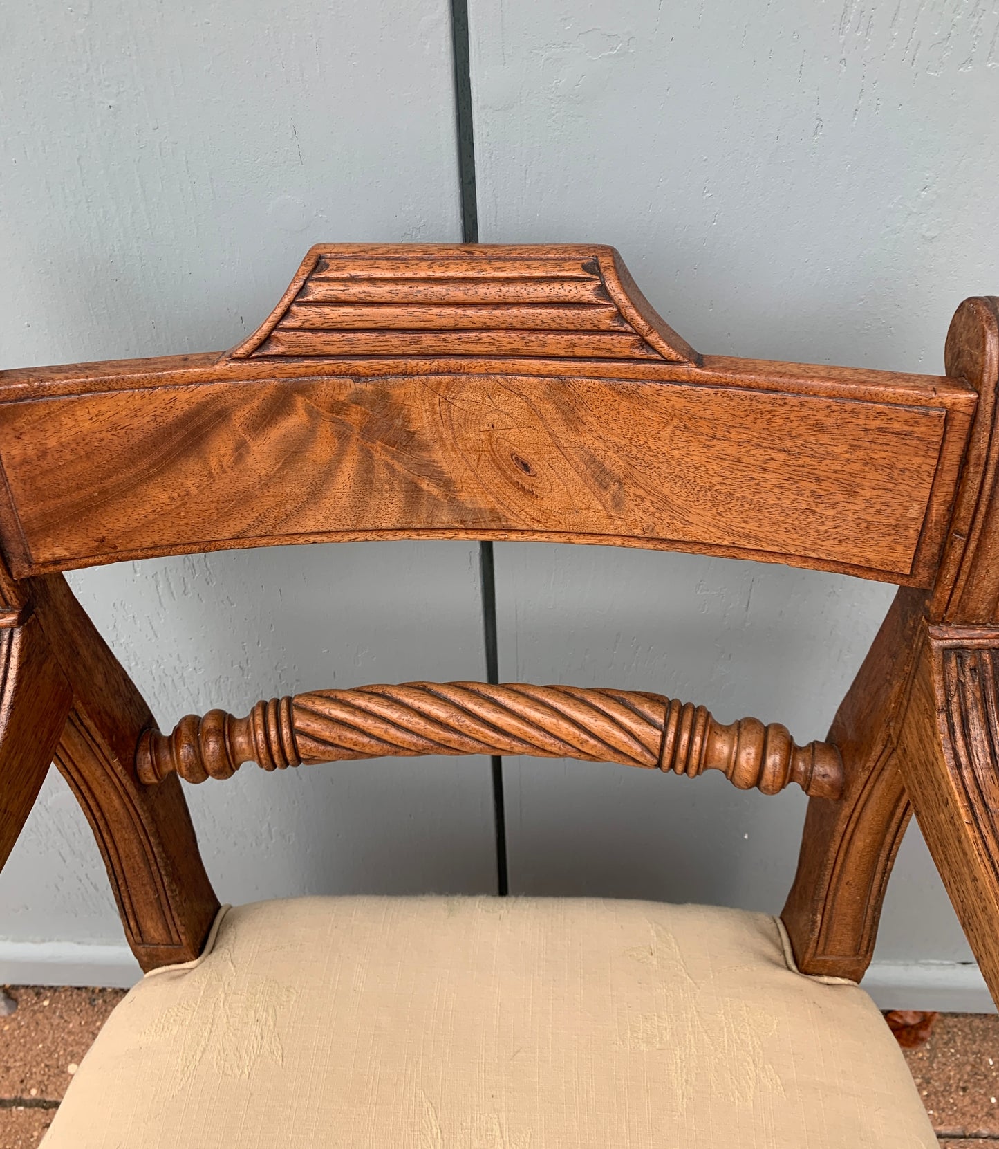 Antique Regency Period (1811-1820) Mahogany Elbow Chair