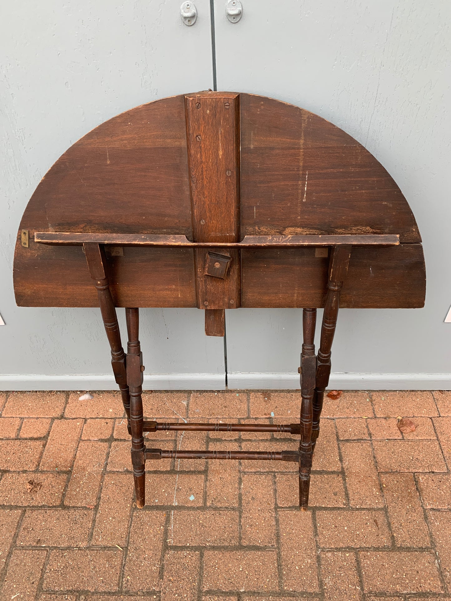 Antique Victorian Thornton & Herne London Campaign Folding Coaching Table