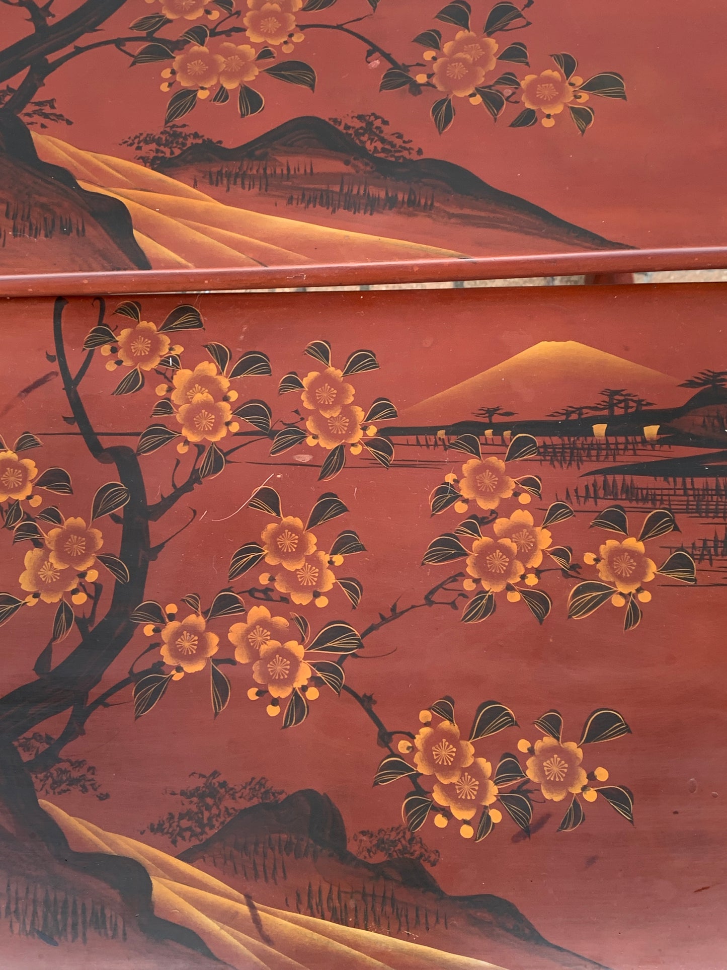 Antique Nest of 3 Occasional Side Tables, Oriental, Japanned, Victorian, C.1900