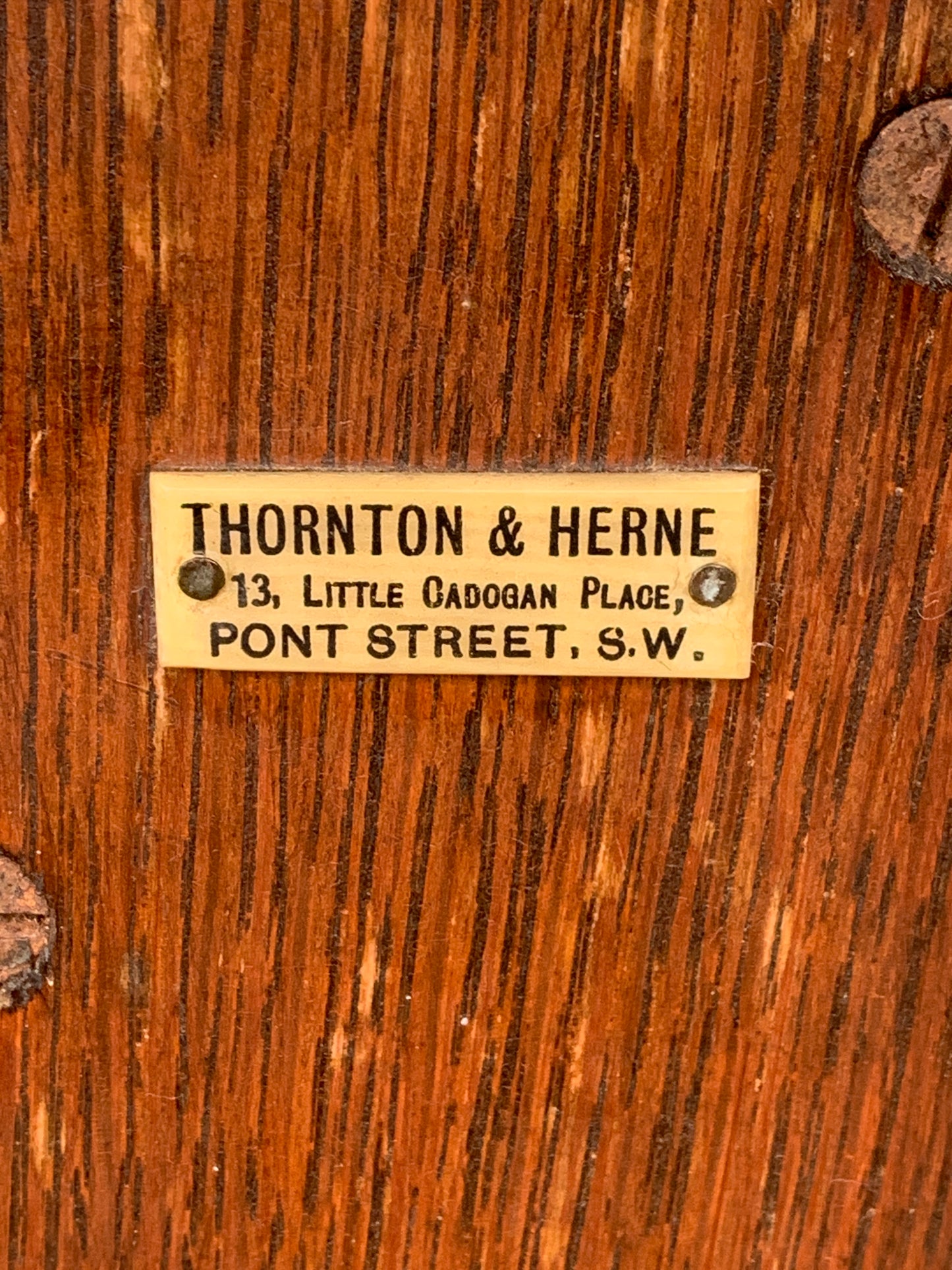 Antique Victorian Thornton & Herne London Campaign Folding Coaching Table